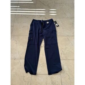 Infinity Cherokee Men's Scrub Pants Modern Fit Drawstring CK200A Size L Navy
